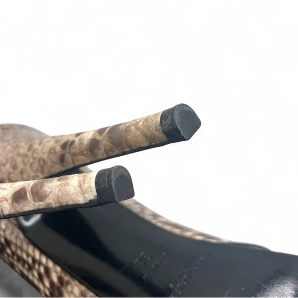 YSL Python Skin Platform Stiletto Heels EU 38 US 8 - Picture 10 of 11